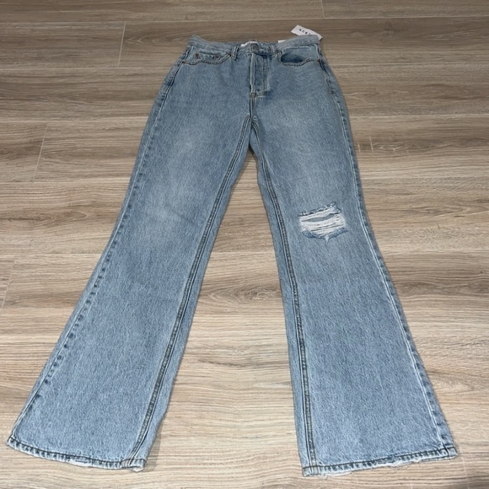 Pacsun light washed boot‎ cut jeans ripped - Picture 3 of 5